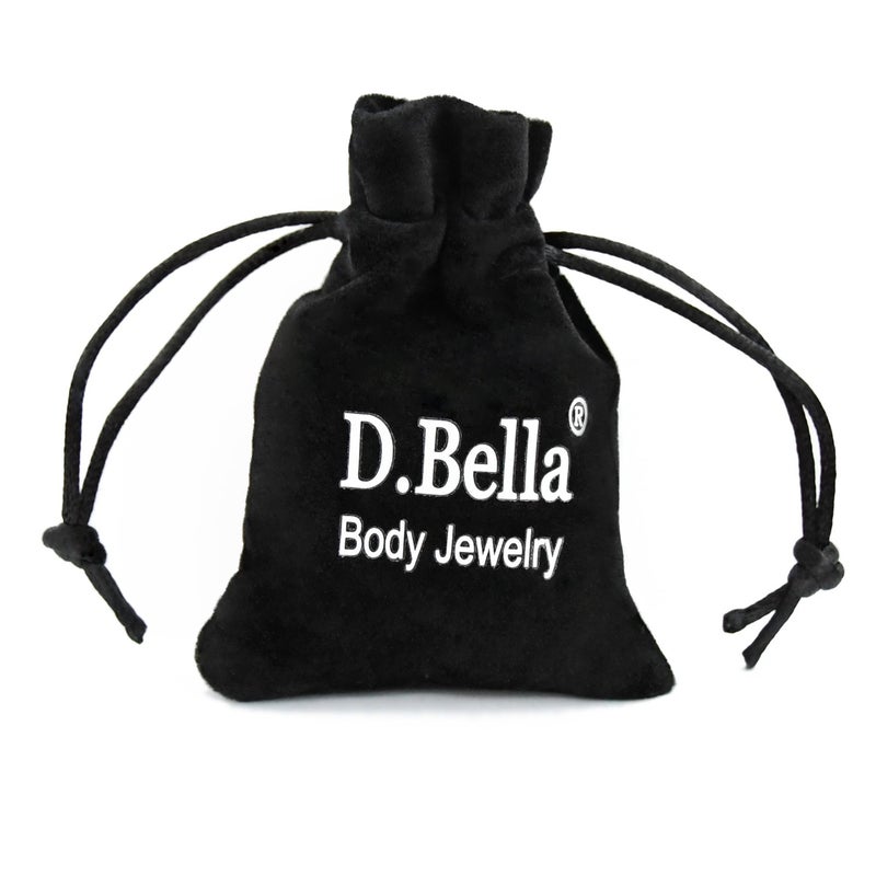 D.Bella Clear Labret Retainer, Acrylic Plastic Labret Lip Ring/Tragus/Helix/Cartilage Earring Stud Barbell for Piercing Body Jewelry Substitutes - Image 3